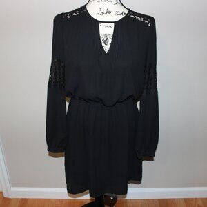 EXPRESS Long Sleeve Black Dress - Size S